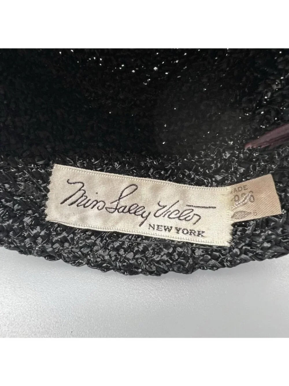 Miss Sally Victor New York Women's 6 Vintage Veiled Pillbox Hat 1950's Antique
